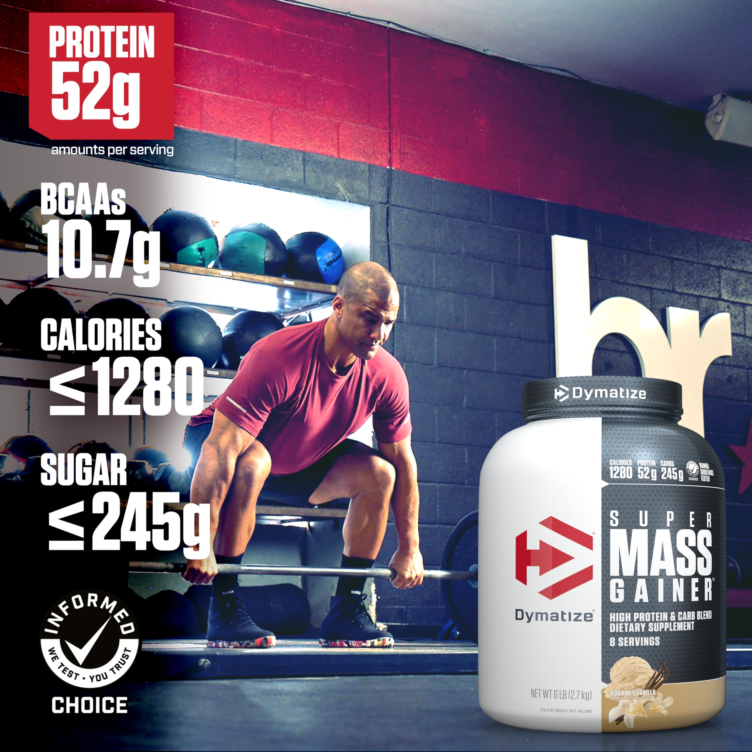 Dymatize Super Mass Gainer: gobelet mixeur pour préparer rapidement une boisson protéinée