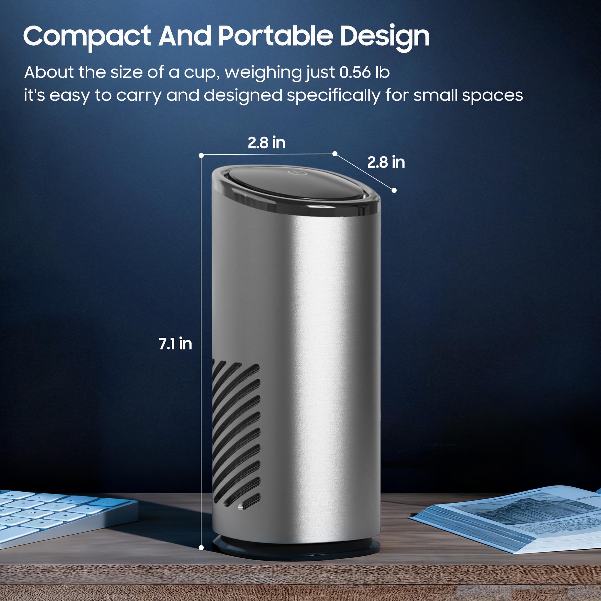 Diffuseur compact Dynaiency pour voiture et porte-gobelet