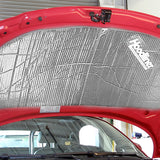 Dynamat Hoodliner, revetement-aluminise-reflet-chaleur: réflexion de chaleur possible.