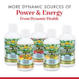 Dynamic Health Aloe Vera Bio pour smoothies et mélanges sans édulcorants.
