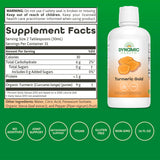 Dynamic Health Turmeric Gold – etiquette claire sur ingrédients bio et absence d'additifs.