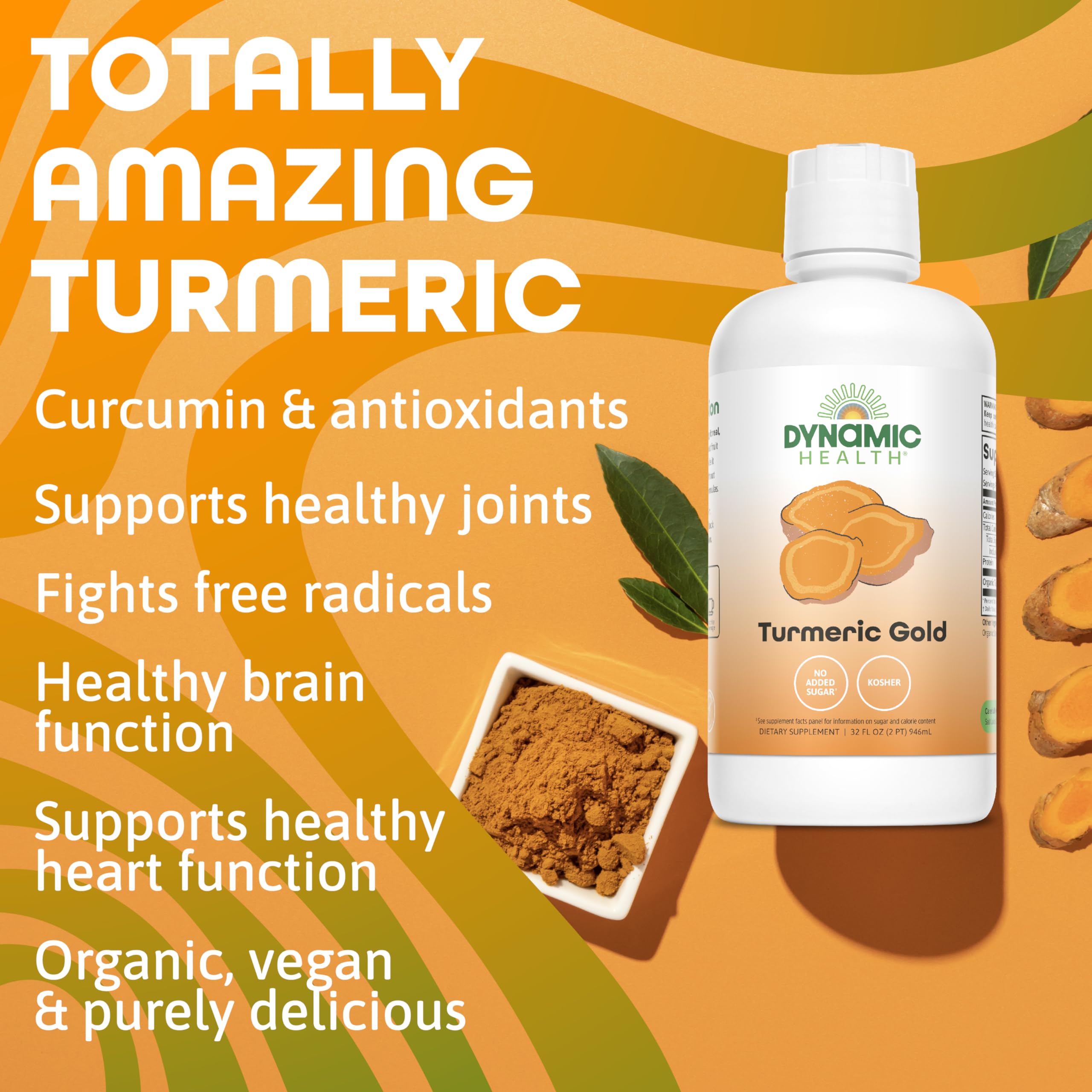 Dynamic Health Turmeric Gold – test en laboratoire assure qualité et pureté.