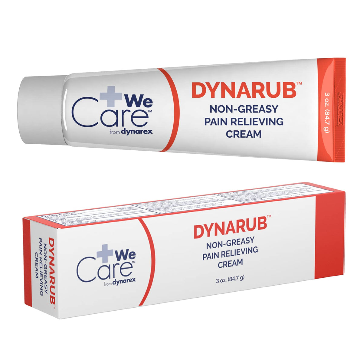 Dynarex Dynarub en tube mentholé prêt pour soulagement temporaire.