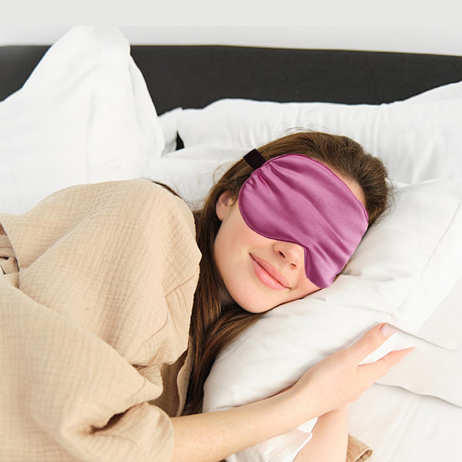 Dyrfolm masque-sommeil-usage-multiples-endroits; idéal à domicile et en voyage.