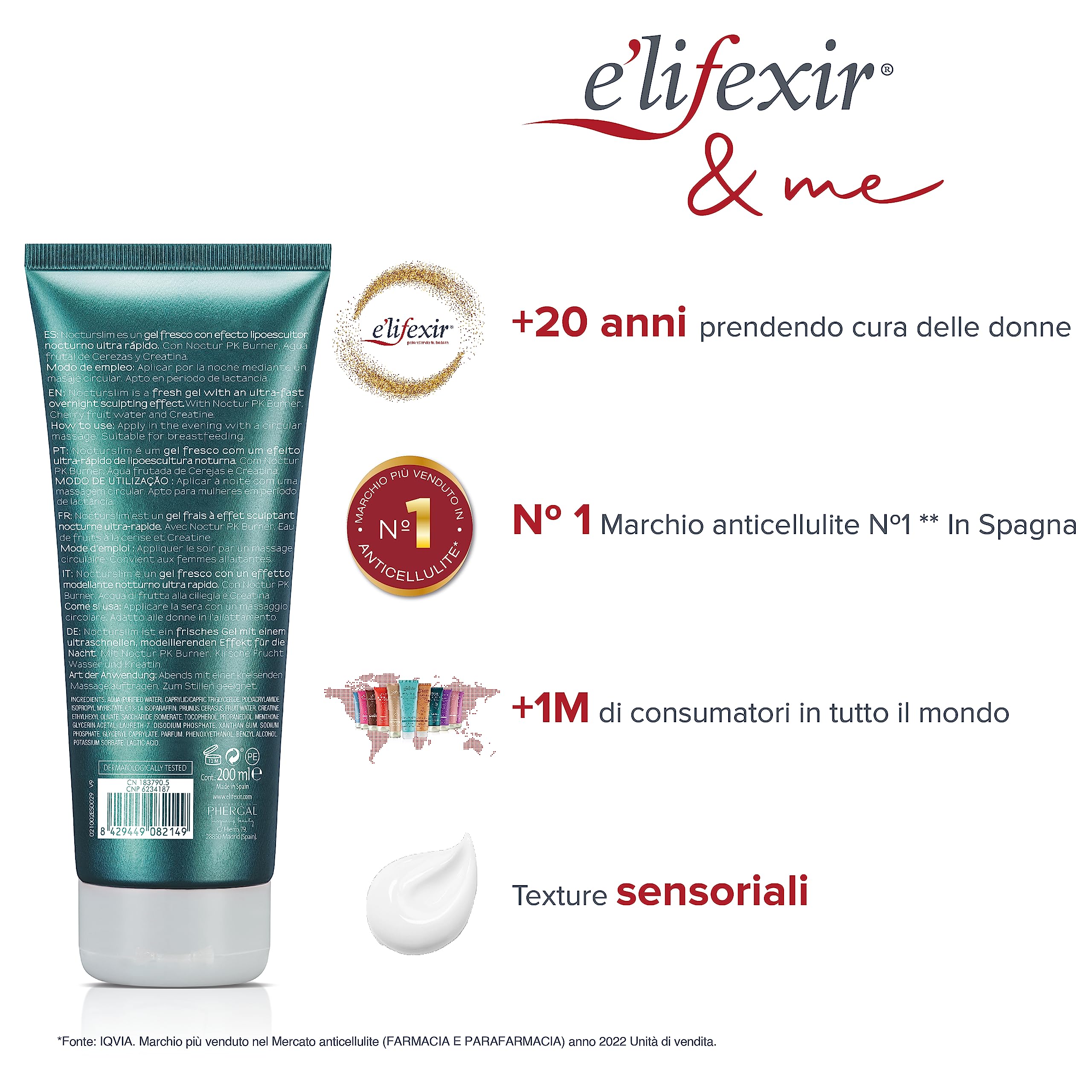Applicateur E'LIFEXIR Nocturslim pour une application ciblée autour du ventre et des hanches.