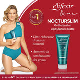 Texture gel E'LIFEXIR Nocturslim, fluide et fraîche pour un rituel nocturne agréable.