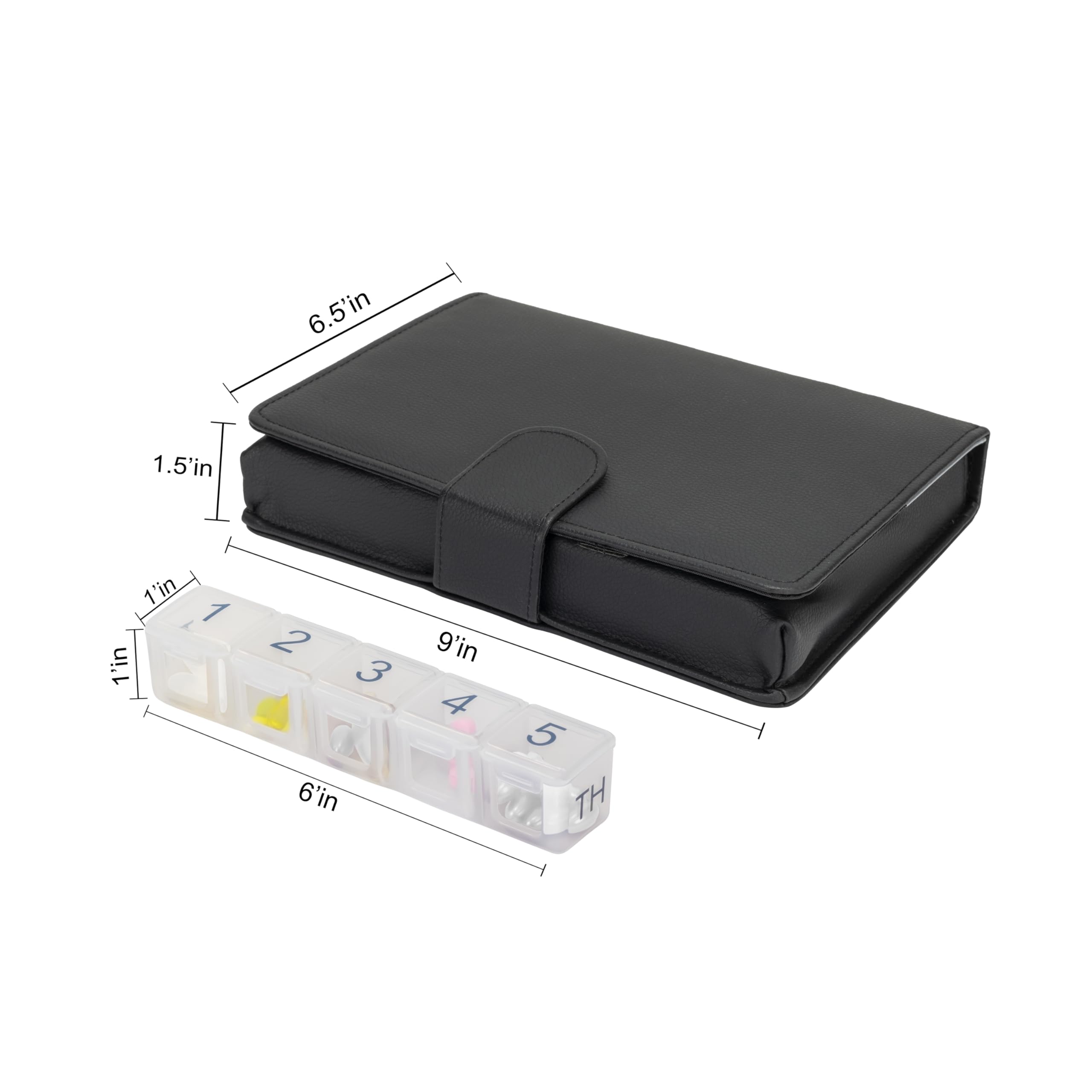 e-pill boîtes pilules translucides: vue rapide des doses sans ouverture des couvercles