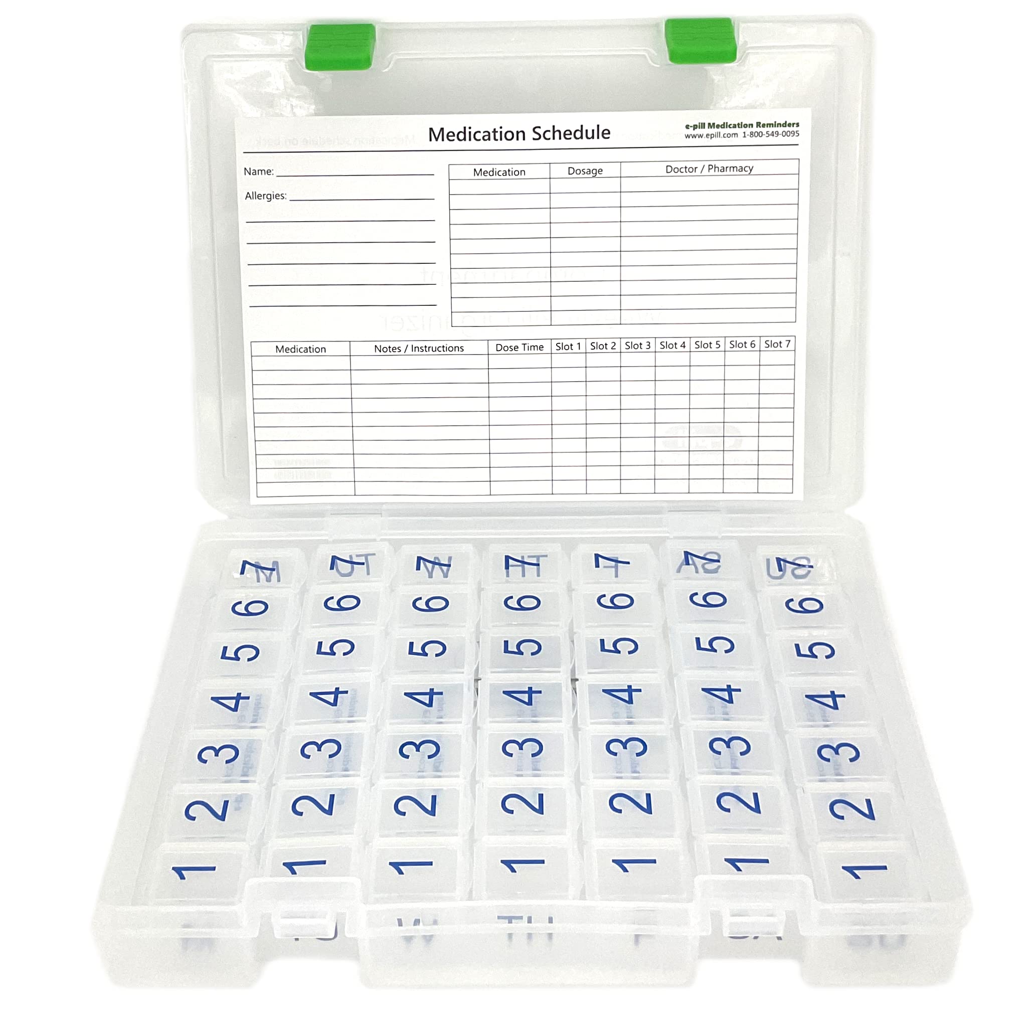 e-Pill organisation matin soir simplifie la gestion des médicaments.