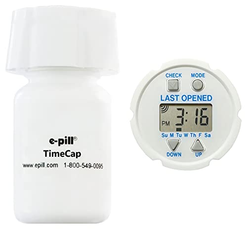 e-pill TimeCap affiche la dernière ouverture et aide à éviter les oublis.