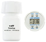 e-pill TimeCap affiche la dernière ouverture et aide à éviter les oublis.
