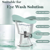 Le design ergonomique assure un joint étanche et confortable lors du lavage des yeux