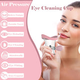 Tasse lavage oculaire plastique transparent eagosion, visibilité claire lors du rinçage.