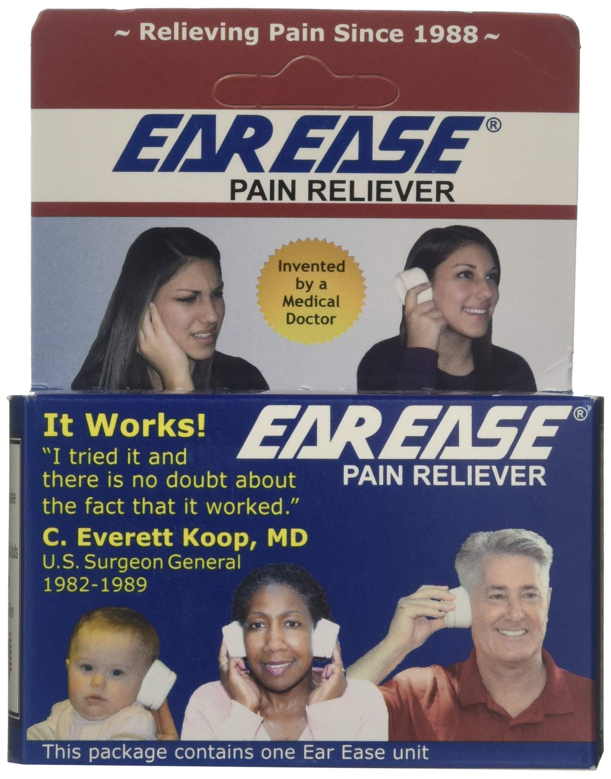 Ear Ease: application-chaleur pour soulager rapidement une douleur d'oreille.