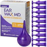EOSERA Ear Wax MD kit avec gouttes et rinçage pour un nettoyage auditif pratique à domicile.