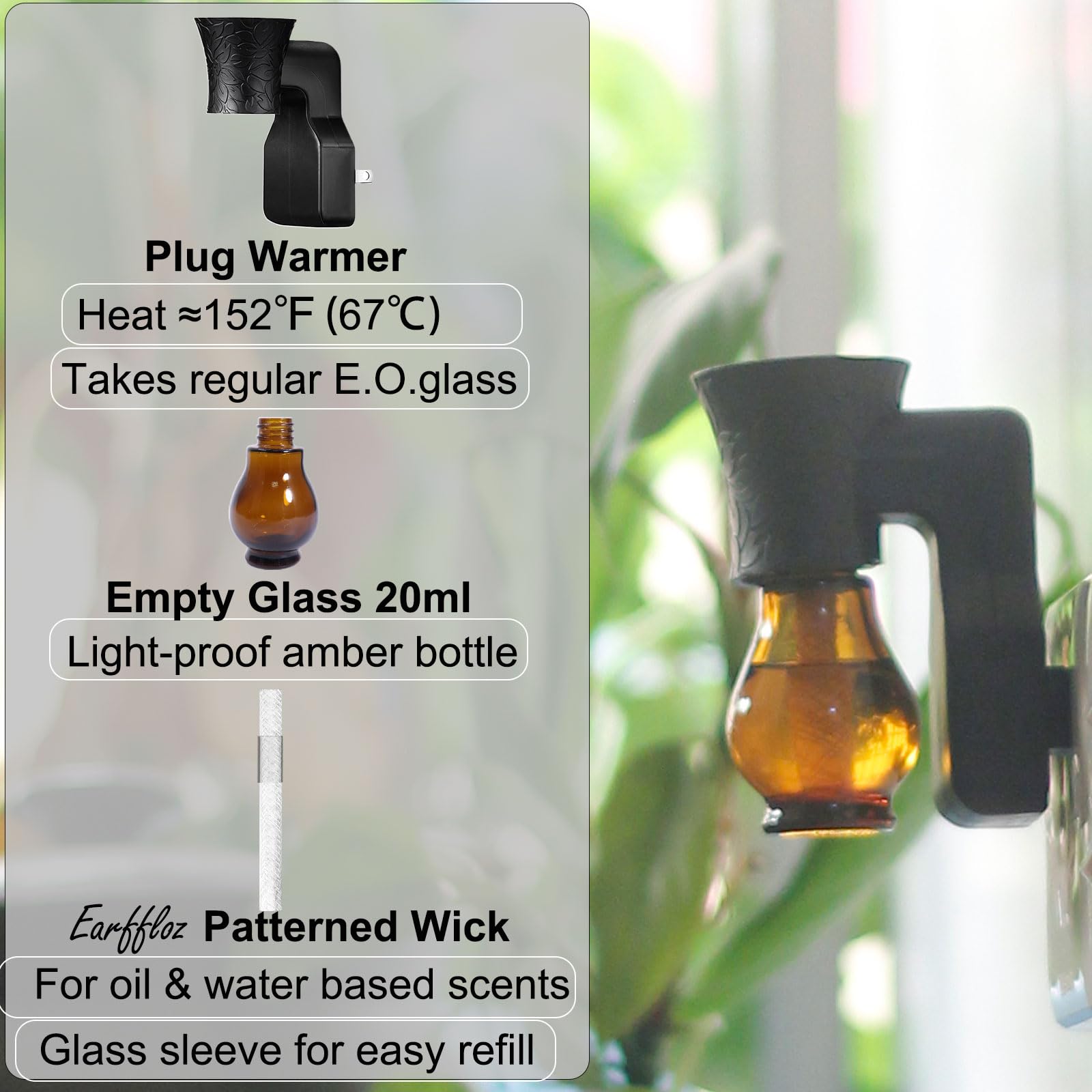 Ampoule remplaçable Earffloz facilitant le changement de parfum.