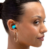 Boîte portable Eargasm protégeant les bouchons d’oreille et facilitant le transport.