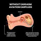 Bouchons réutilisables Eargasm adaptés aux oreilles plus grandes pour plusieurs vols.
