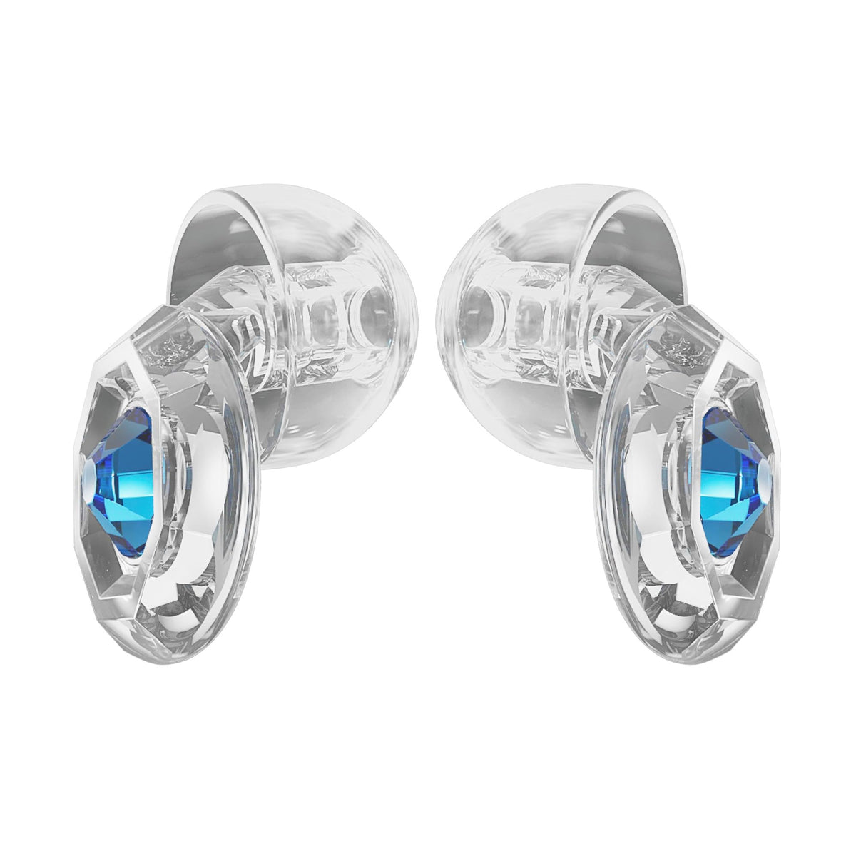 Eargasm Clicks bouchons d'oreilles avec plaques gemmées, protection auditive élégante et ajustable