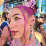 Etui métallique Eargasm rose: rangement sûr et transport facile.
