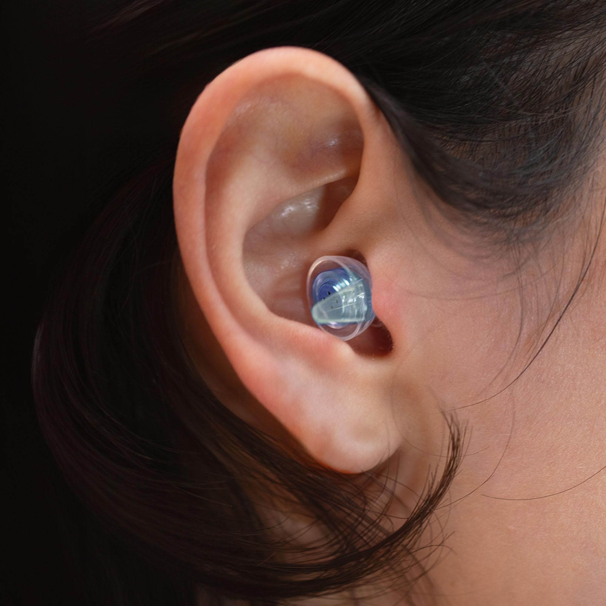Filtre d’atténuation haute fidélité Eargasm bleu pour un son clair