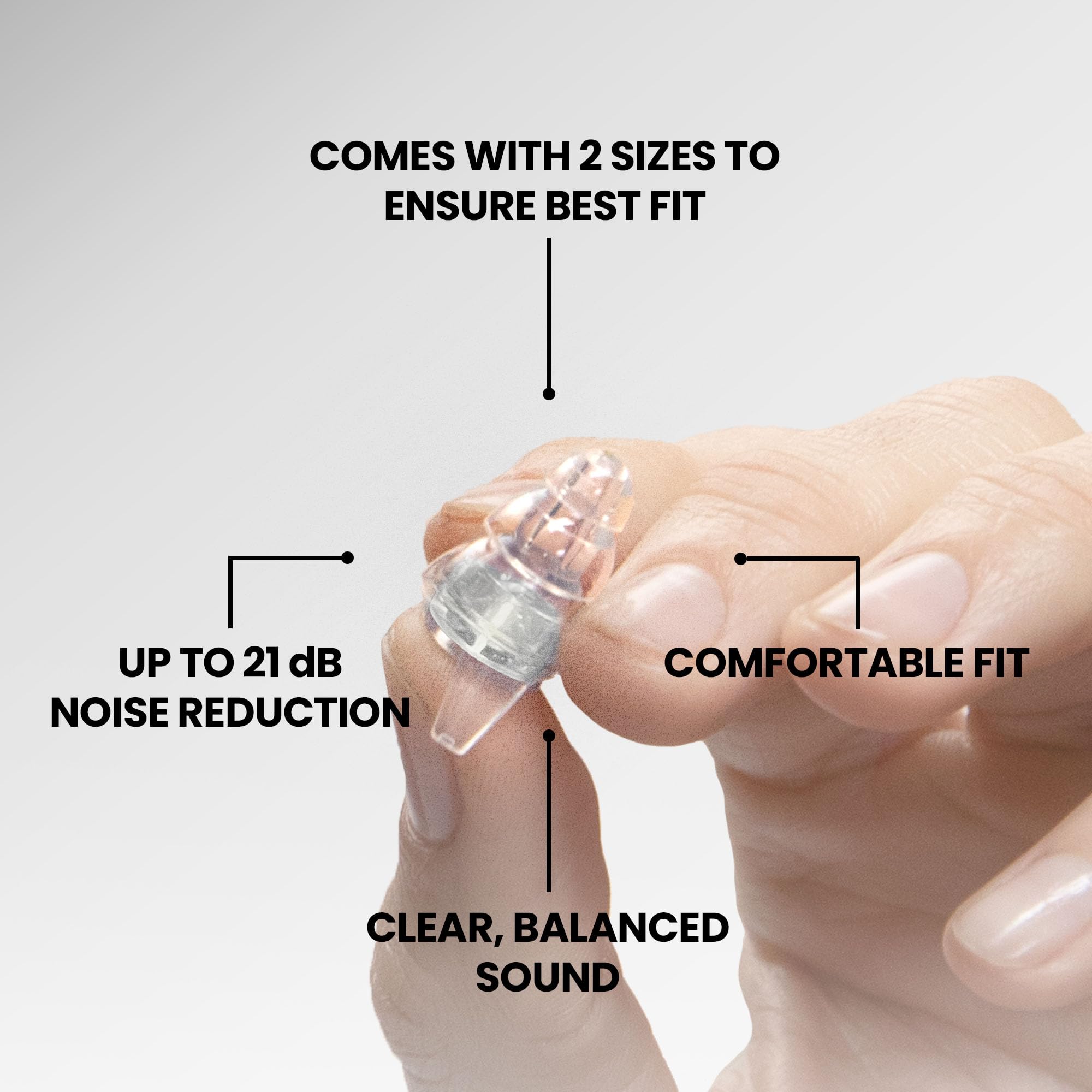 Utilisation moto et sport Eargasm - confort durable et protection auditive.