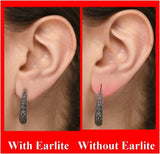 Patch EarLite 240 sur le lobe offrant soutien contre le frottement des boucles