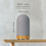 Earnest Living diffuseur en verre 100 ml, éclairage nocturne 7 couleurs