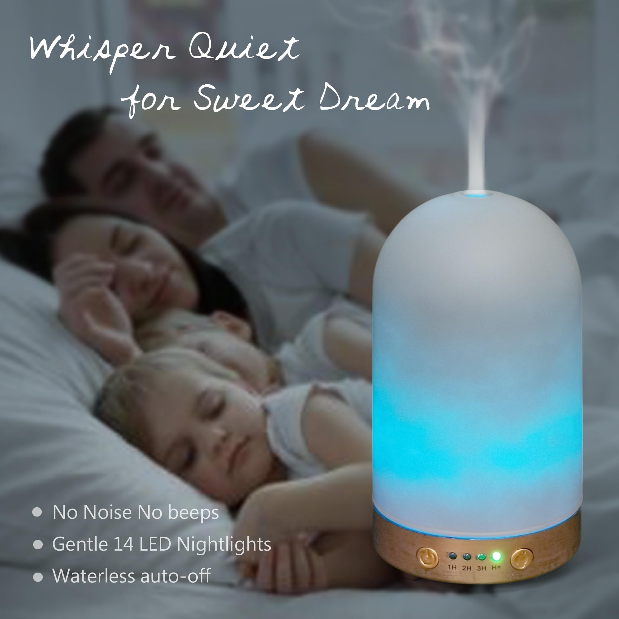 Earnest Living diffuseur en verre 100 ml, pratique dans petit espace bureau