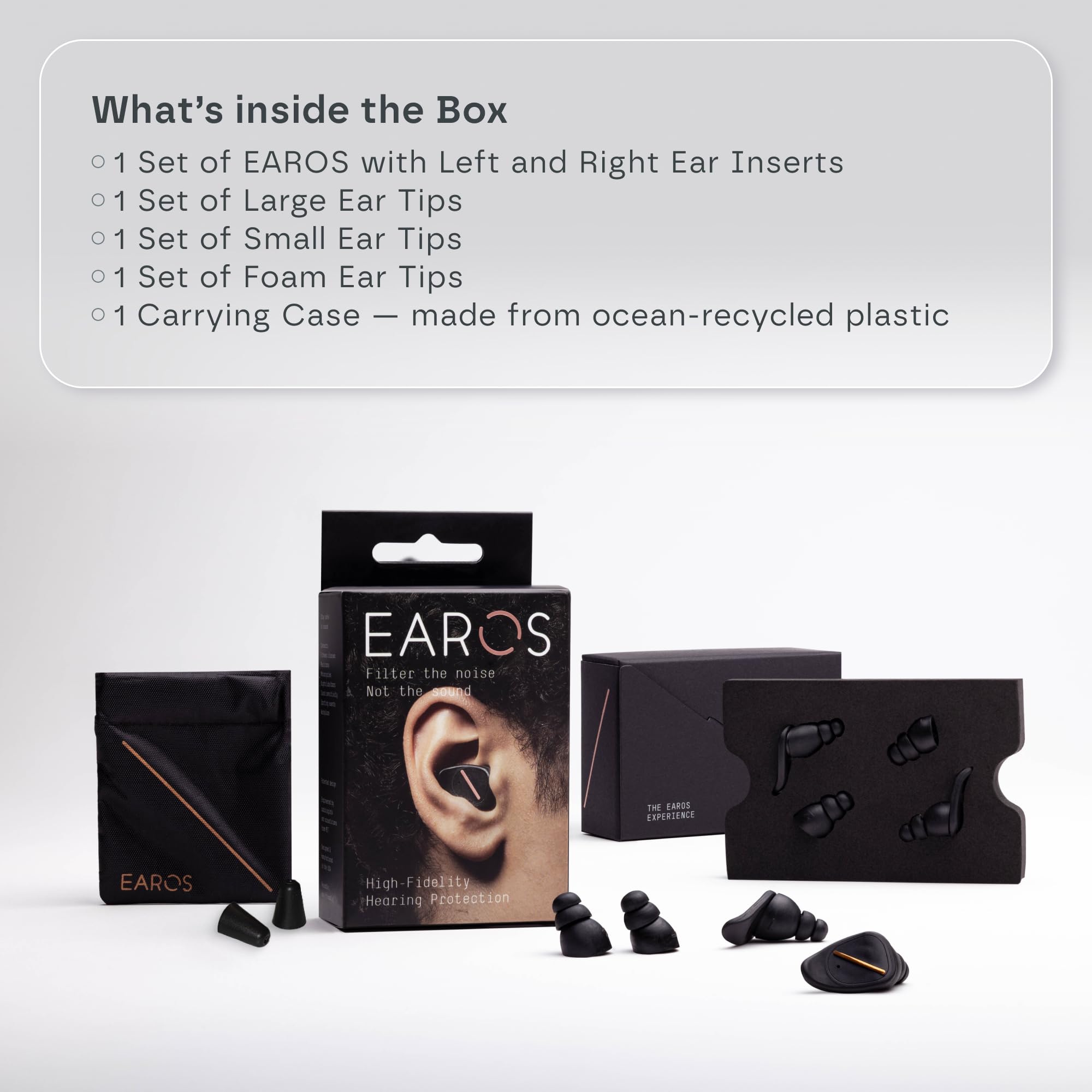 EAROS Concert – design ergonomique et profil discret.