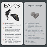 EAROS Concert – étui compact pour transport et rangement.