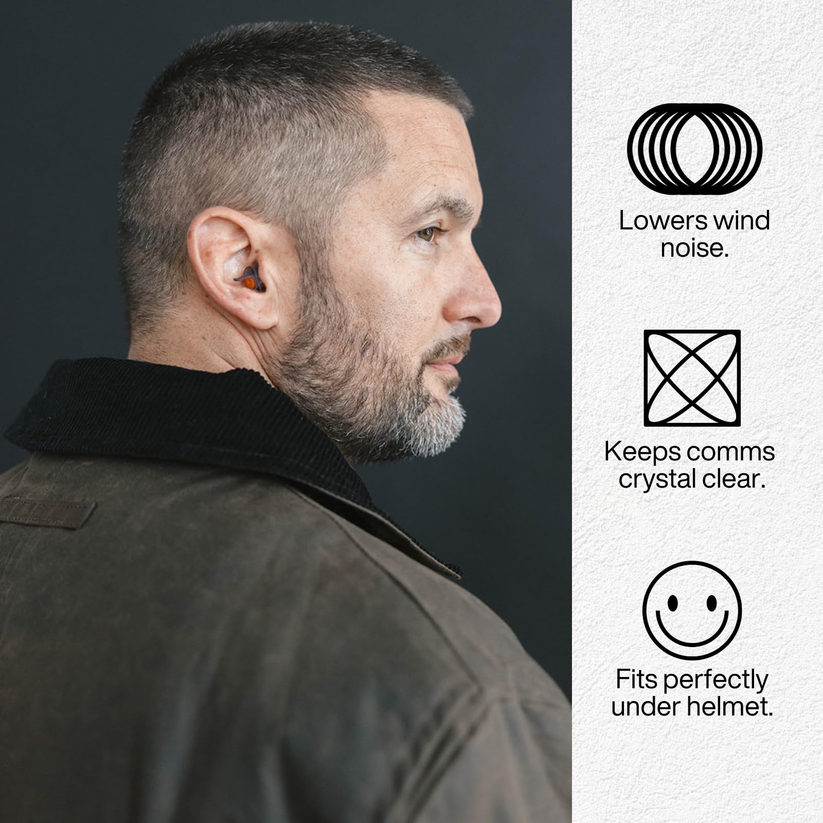 Embouts standard et large EarPeace Moto Pro ajustement personnalisé