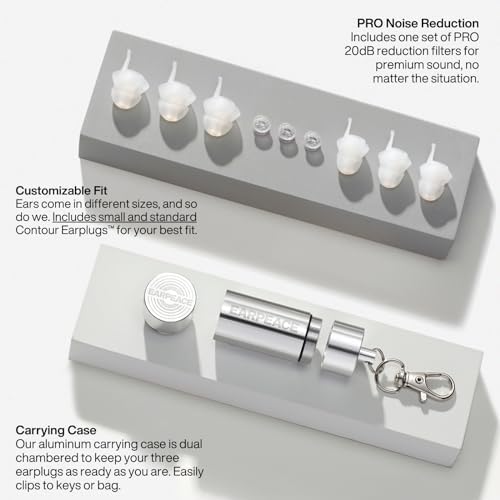EarPeace Music PRO : deux tailles d’embouts Standard et Petit.