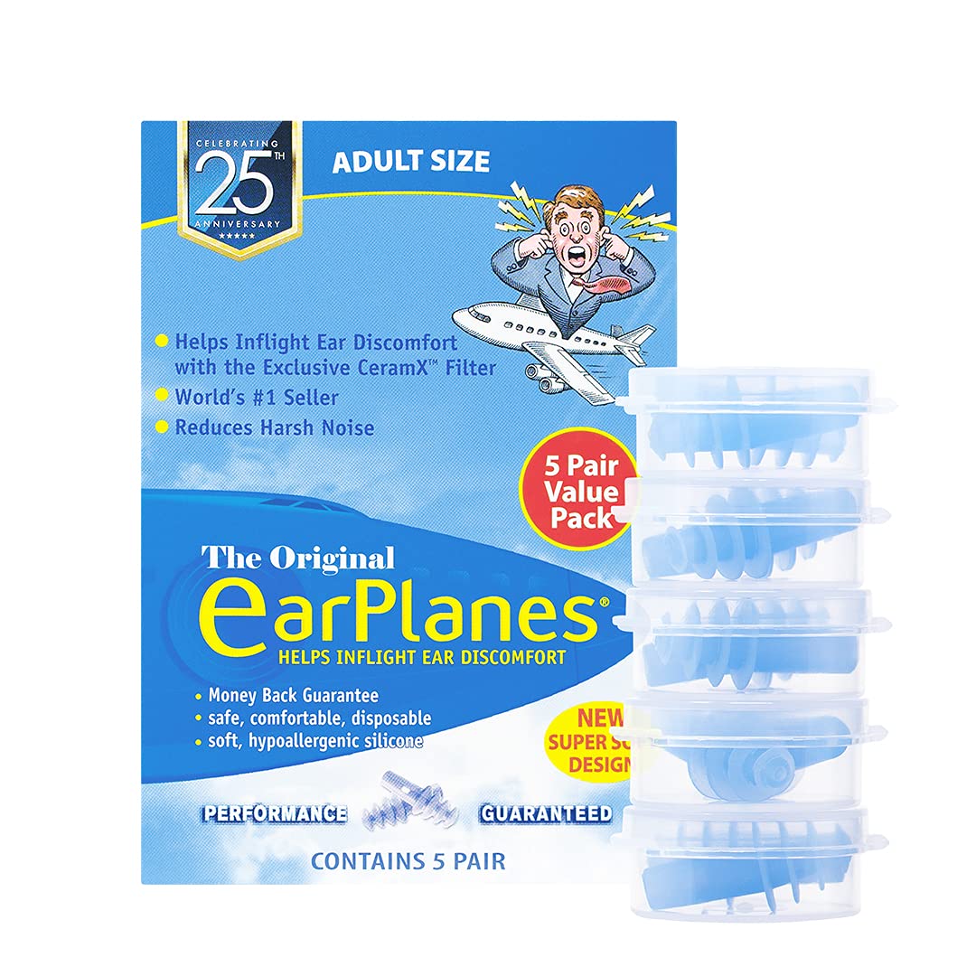 EarPlanes bouchons d’oreilles nouvelle douceur pour avion, confort accru au décollage