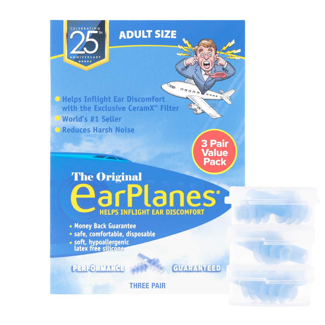 Filtre CeramX EarPlanes en silicone hypoallergenique, port sûr et sans irritation.
