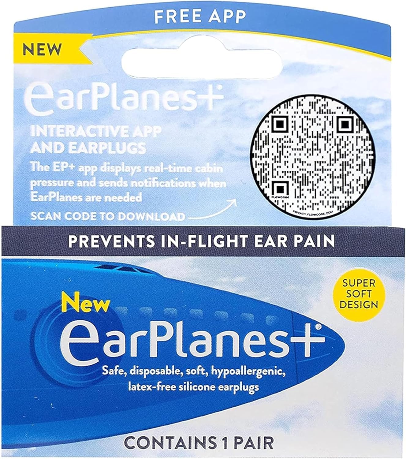 EarPlanes Original Adult silicone hypoallergenique : confort durable sans irritations pendant le voyage