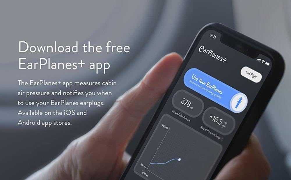 EarPlanes Plus – étui de rangement pratique pour les déplacements.