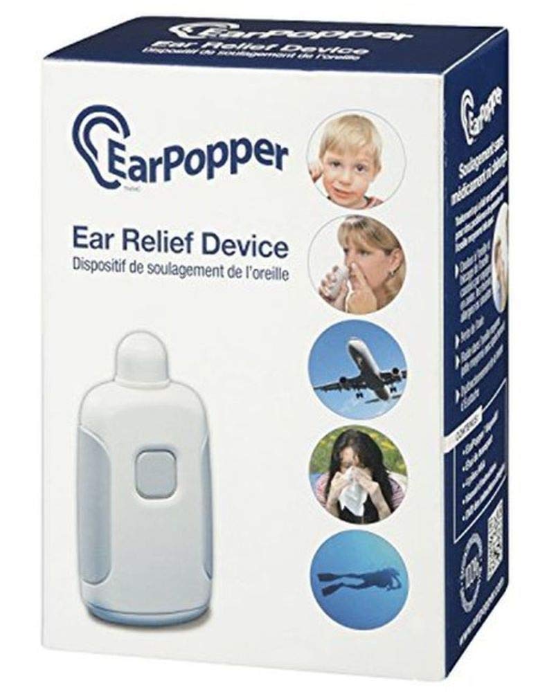 EarPopper EP2100 en utilisation quotidienne, aide potentiellement à prévenir les douleurs d’oreille lors d’un voyage