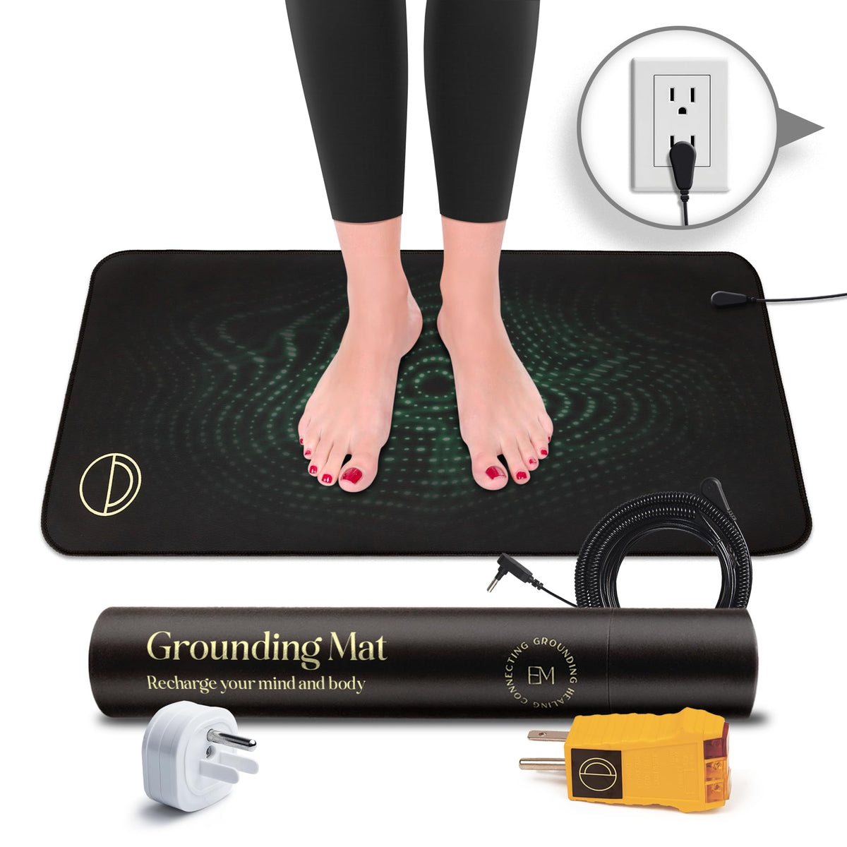 Earth and Moon tapis d'ancrage pour pieds, soulage le stress et favorise la détente.