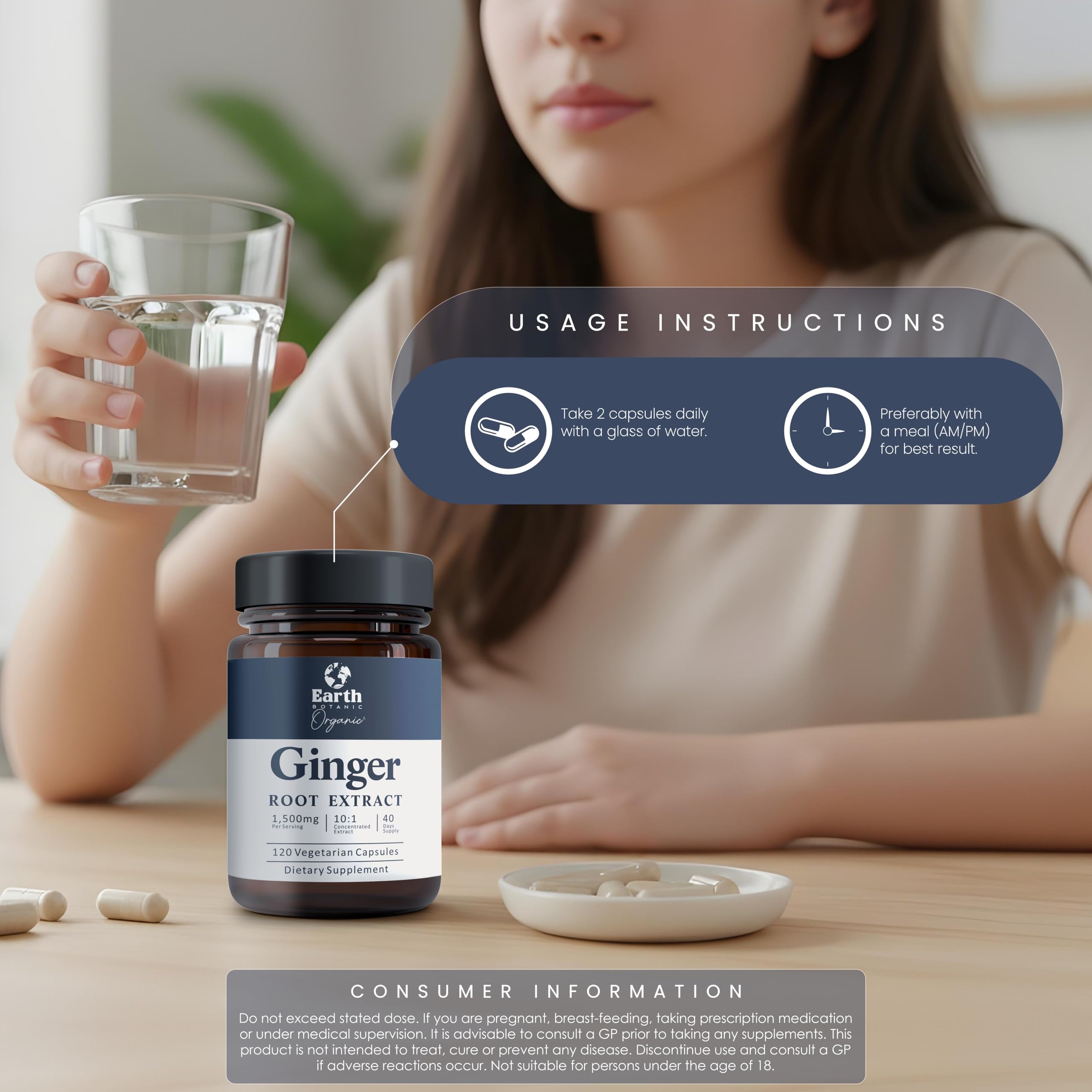 Earth Botanique Etiquette clean-label, produit sans additifs.