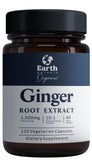 Earth Botanique Extrait Gingembre 1500mg dans la bouteille, usage quotidien pratique.