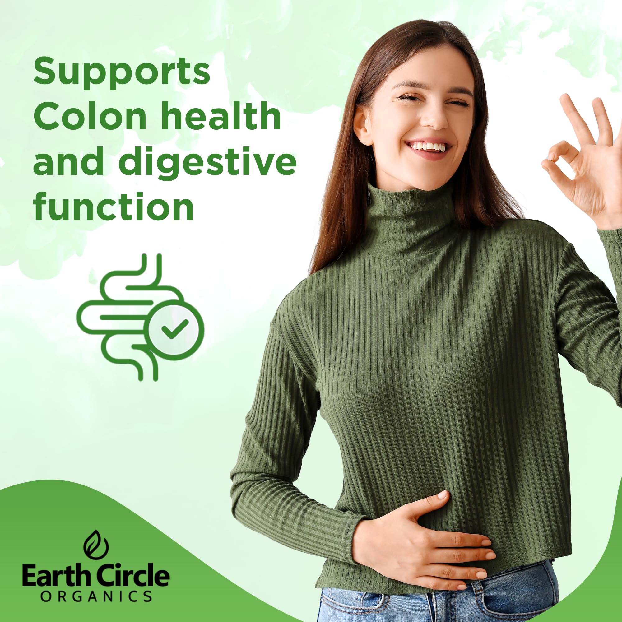 Earth Circle Organics chlorella dose quotidienne — pratique pour démarrer la journée.
