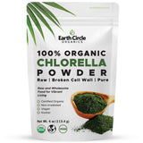 Earth Circle Organics chlorella poudre bio offre énergie naturelle et nutriments essentiels.
