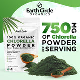 Earth Circle Organics chlorella smoothie boost — intégration facile dans les boissons.
