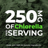 Earth Circle Organics chlorelle boîtes et flacon pour une routine pratique.