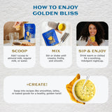 Earth Echo Golden Bliss: poudre polyvalente pour pâtisserie et smoothies.