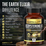 Earth Elixir Ecdysterone – image de sport illustrant l'entraînement et la récupération.