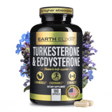 Earth Elixir turkesterone-ecdysterone-bouteille: soutien naturel à la performance pendant l’entraînement.