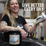 Earth Fed Muscle Whey Back smoothie maison prêt en quelques minutes