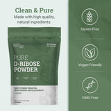 Earth Harmony Naturals D-Ribose Poudre: soutien potentiel à la santé cardiaque naturelle.