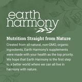 Graphique de dosage Earth Harmony Naturals, guide simple d'utilisation